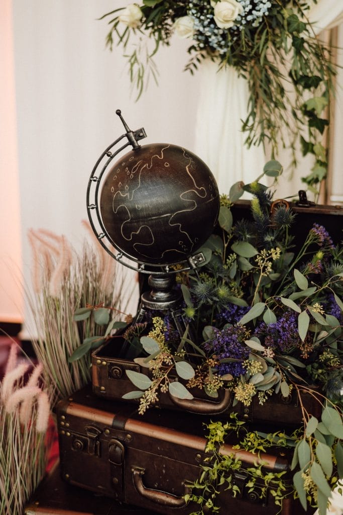 Travel themed wedding by Peak Xperience