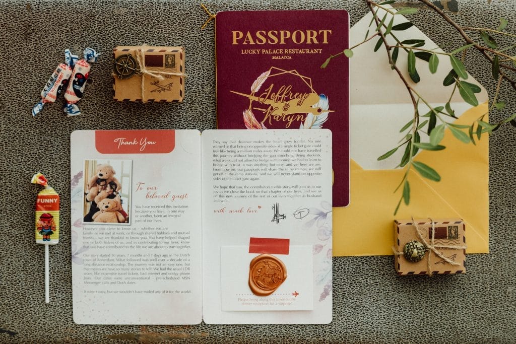 Travel themed wedding by Peak Xperience